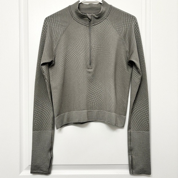 lululemon athletica Sweaters - Lululemon Rest Less Cropped Half-Zip Pullover - Size 6